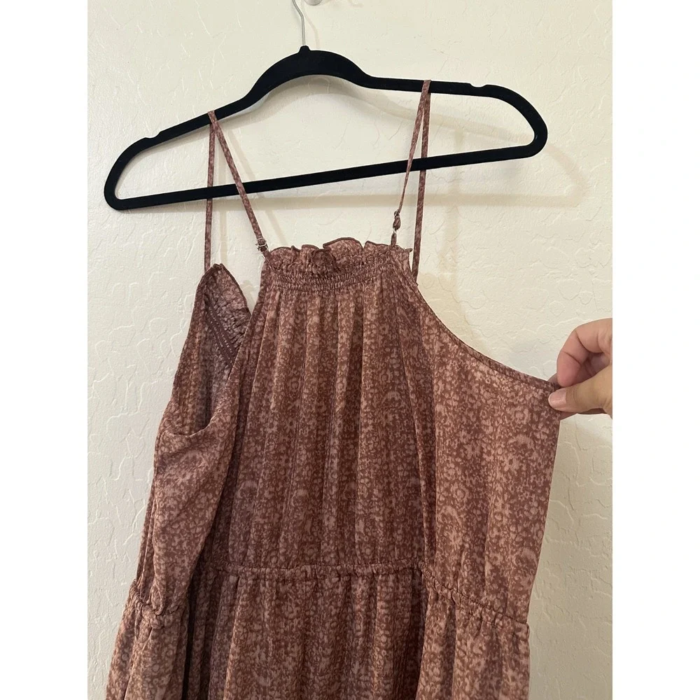 Universal Thread Womans Floral Boho Midi Dress Size‎ XL Flowy Sleeveless Cottage